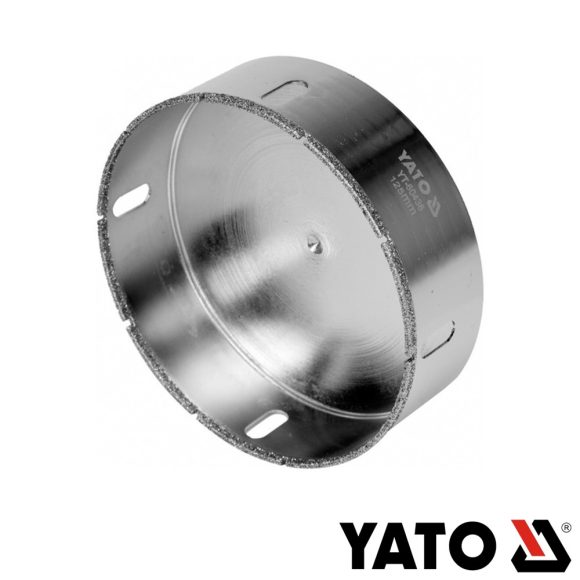 Yato YT-60436 gyémánt körkivágó (burkolóanyag), Ø 125 mm, hengeres befogás