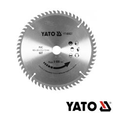   Yato YT-60627 körfűrészlap (PVC), Ø 185x2.5/1.5x20.0 mm, 60T
