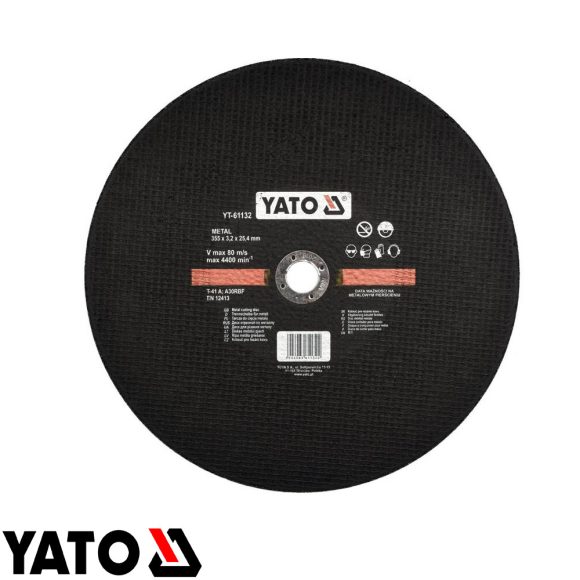 Yato YT-61132 vágókorong (fém), Ø 355x3,2x25,4 mm