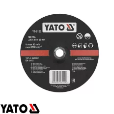   Yato YT-6125 csiszolókorong fémhez, Ø 230x6.0 x22.2 mm (süllyesztett)