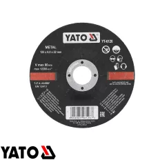   Yato YT-6126 csiszolókorong fémhez, Ø 125x8.0 x22.2 mm (süllyesztett)