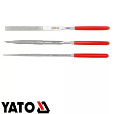   Yato 6143 tűreszelő készlet, 3x140 mm, finom (gyémántszemcsés), 3 részes