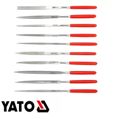   Yato 6144 tűreszelő készlet, 3x140 mm, finom (gyémántszemcsés), 10 részes