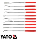 Yato 6145 tűreszelő készlet, 3x140 mm, finom (gyémántszemcsés), 10 részes