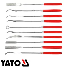   Yato 6145 tűreszelő készlet, 3x140 mm, finom (gyémántszemcsés), 10 részes