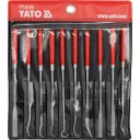 Yato 6145 tűreszelő készlet, 3x140 mm, finom (gyémántszemcsés), 10 részes
