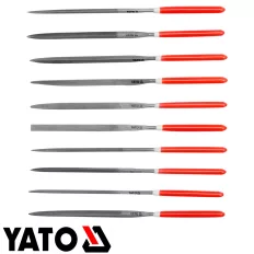   Yato 6163 tűreszelő készlet, 3x140 mm, finom (gyémántszemcsés), 10 részes
