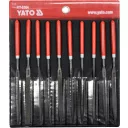 Yato 6164 tűreszelő készlet, 4x160 mm, finom (gyémántszemcsés), 10 részes
