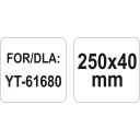 Yato YT-61681 gipszkarton ráspoly betét 250x40 mm