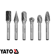   Yato YT-61729 keményfém turbómaró készlet, 6 darab - 10 mm (6 mm szár)