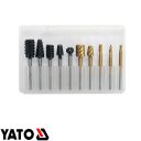 Yato YT-61730 fa-fém mini marófej készlet HSS, Ø 3.2 mm - 10 részes