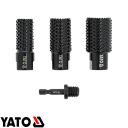 Yato YT-61775 hengeres ráspoly szett sarokcsiszolóhoz, M14 - 20, 25, 30 mm