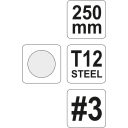 Yato YT-6236 kerek reszelő, finom - 250 mm