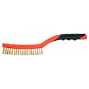 Yato YT-6341 sárgaréz drótkefe hajlított műanyag nyéllel, 3 soros - 340 mm