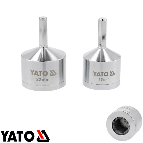 Yato YT-63720 rézcső tisztító kefe szett, hatszög szár, 15-22 mm