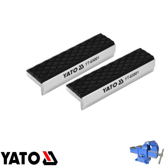 Yato YT-65001 puha szorítópofa satuba 100x30 mm (alu-gumi, 1 pár)