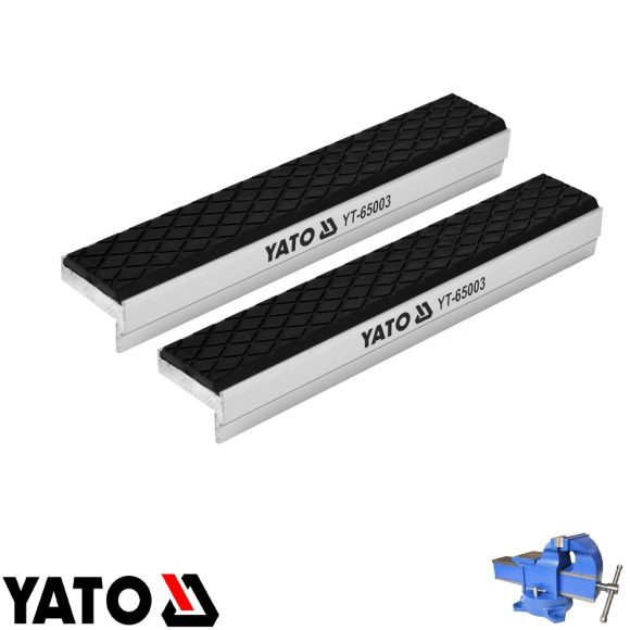 Yato YT-65003 puha szorítópofa satuba 150x30 mm (alu-gumi, 1 pár)