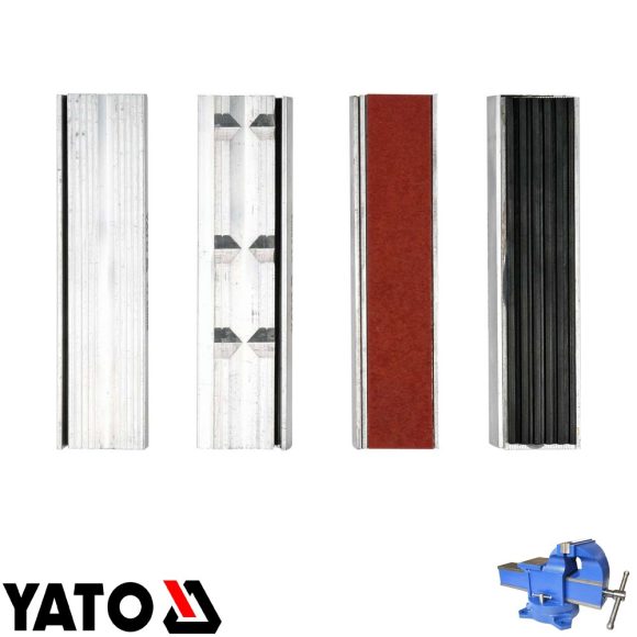 Yato YT-65007 cserélhető szorítópofa készlet satuba 125 mm (4 pár)