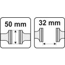 Yato YT-65082 sikattyú, 165 mm (50/32 mm) (kézi satu)