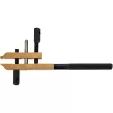 Yato YT-65085 precíziós sikattyú sárgaréz pofával, 142 mm (10/13 mm) (kézi satu)