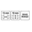 Yato YT-65085 precíziós sikattyú sárgaréz pofával, 142 mm (10/13 mm) (kézi satu)