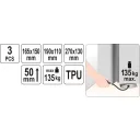 Yato YT-67385 pumpás szerelőpárna készlet, 3 részes - max 135 kg
