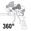 Yato YT-67424 purhab pisztoly állítható habtartóval, teflonozott