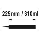 Yato YT-6754 zárt kinyomópisztoly 310 ml (225 mm alu tubus)