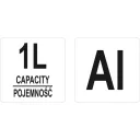 Yato YT-67583 fugázó kinyomópisztoly készlet 1000 ml - alu henger
