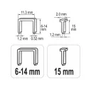 Yato YT-70021 fémházas tűzőgép 6-14 mm (2 féle kapocshoz)