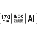 Yato YT-70780  derékszög vonalzó 170 mm inox