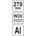 Yato YT-70781 derékszög vonalzó 270 mm inox