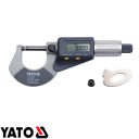 Yato YT-72305 digitális mikrométer, 0-25 mm