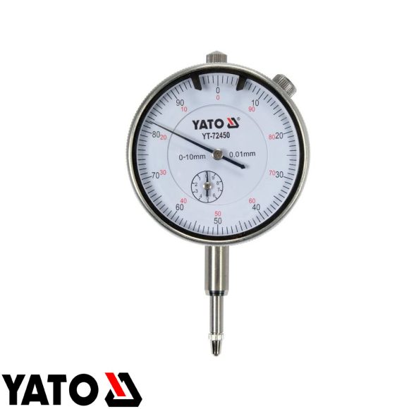 Yato YT-72450 analóg mérőóra 0-10 mm (0,01 mm pont.)