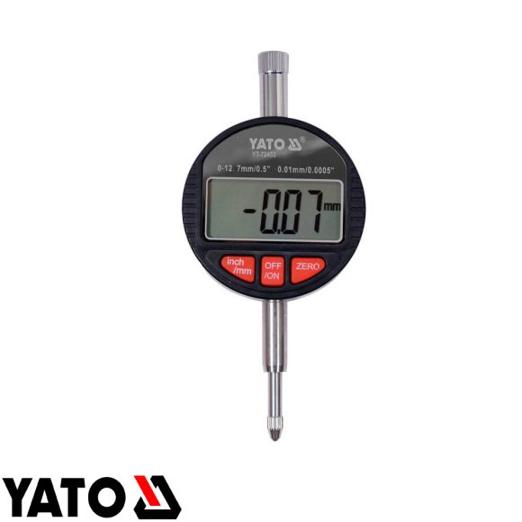 Yato YT-72453 analóg mérőóra 0-12,7 mm (0,01 mm pont.)