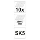 Yato YT-7530 törhető penge SK5, 25 mm - 10 darab