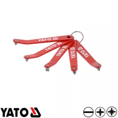   Yato YT-77750 alacsony profilú csavarhúzó készlet S2,  SL-PH-PZ (5 részes)