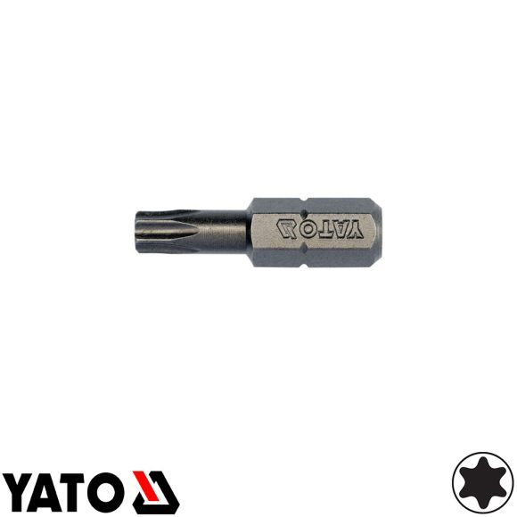 YATO YT-78144 Torx behajtó bit TX25 - 1/4" - 25 mm (S2 acél)