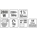 Yato YT-81983 gyémántfúrógép állvánnyal 2800 W - max 300 mm átmérő