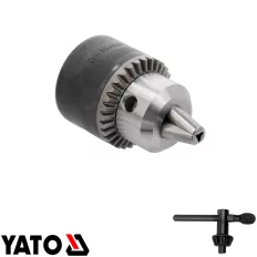   Yato YT-820303 fogaskoszorús tokmány és tokmánykulcs Ø 3-16 mm (5/8"-16 UNF menet)