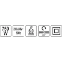 Yato YT-82080 egyenes csiszoló - 750 W (10.000-30.00 ford/perc)