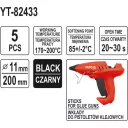 Yato YT-82433 ragasztópatron 11x200 - 5 db (fekete)