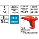 Yato YT-82435 ragasztópatron 11x200 - 5 db (kék)