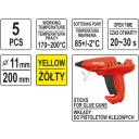 Yato YT-82437 ragasztópatron 11x200 - 5 db (sárga)
