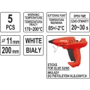 Yato YT-82438 ragasztópatron 11x200 - 5 db (fehér)