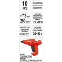 Yato YT-82440 ragasztópatron 7,2x200 - 10db (színtelen)