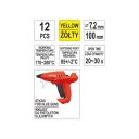 Yato YT-82445 ragasztópatron 7,2x100 mm - 12 db (sárga)