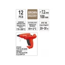 Yato YT-82447 ragasztópatron 7,2x100 mm - 12 db (barna)