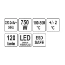 Yato YT-82457 hőlégfúvó állomás - 750W