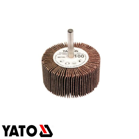 Yato YT-83364 csapos lamellás legyező csiszolókorong 60x30x6 mm P100